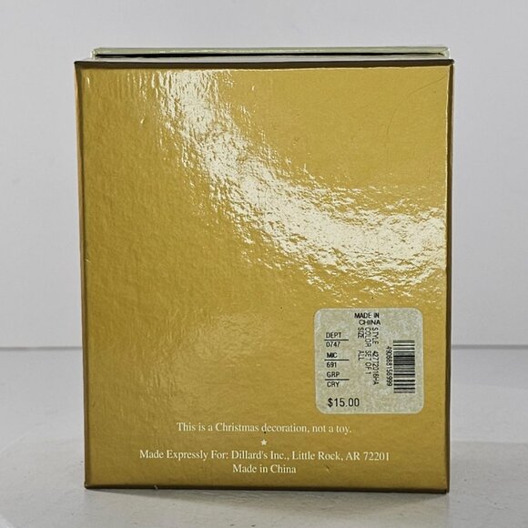 Dillard's Trimmings Crystal Penguin Ornament Ribbon Hanger Christmas Decor - Picture 8 of 8